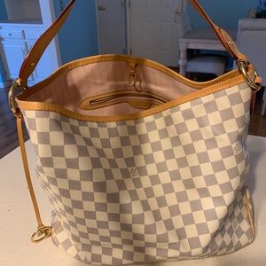 Louis Vuitton Delightful Damier Azur Rose Ballerin
